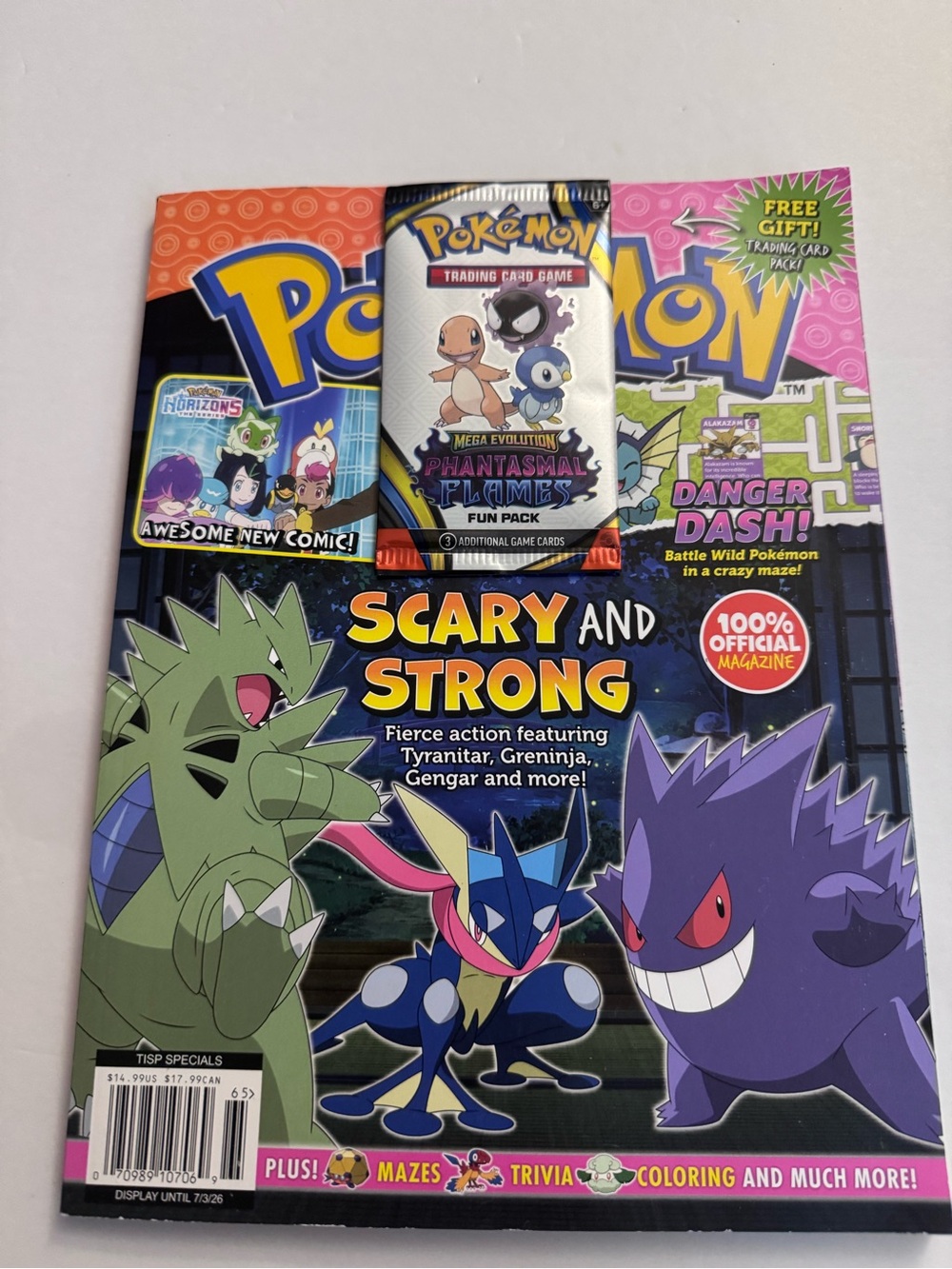 Pokémon Magazine with Mega Evolution: Phantasmal Flames Fun Pack – Sealed